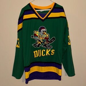 Mighty Ducks Goldberg Small Green Hockey Jersey